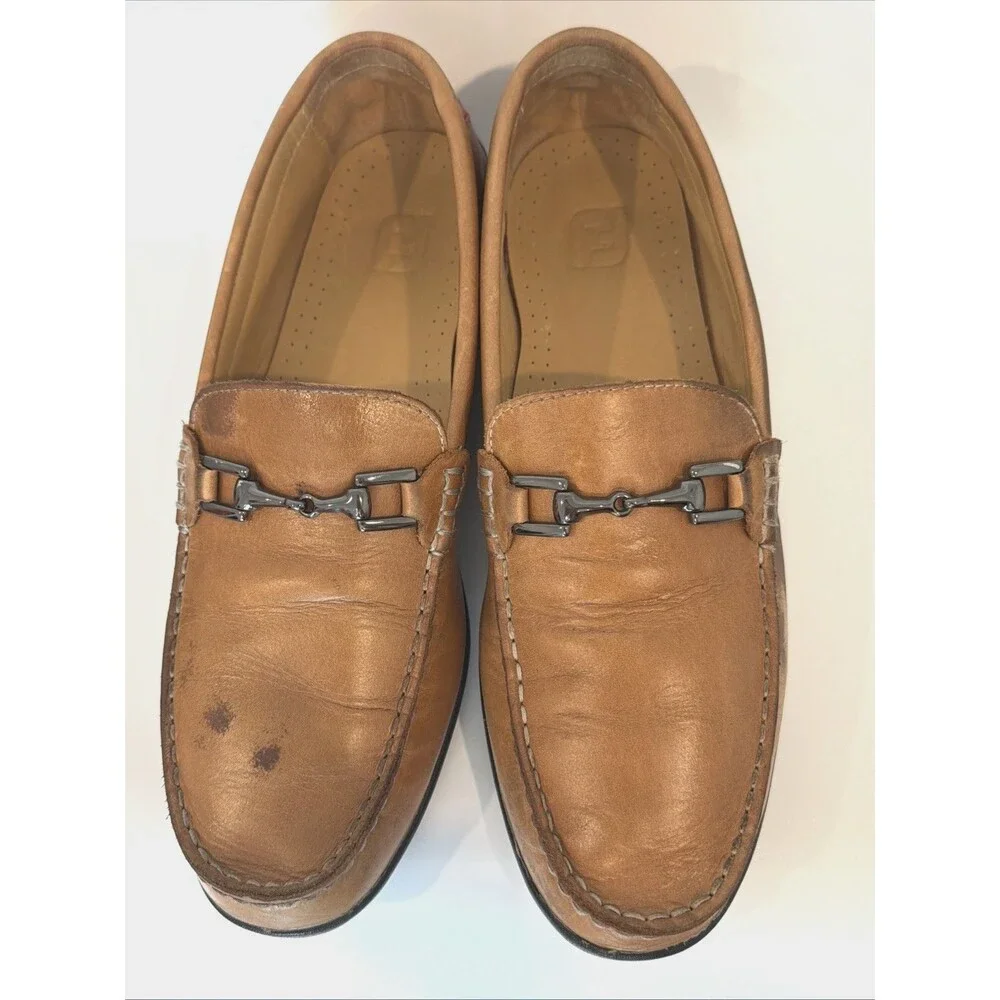 Footjoy Club Casual Leather Horsebit Golf Loafers Shoes Slip On Mens Sz 10 M FJ